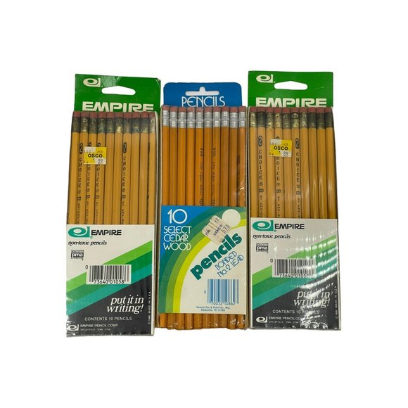 Vintage No. 2 Pencils Made in USA 3 Packages of 10 - Picture 1 of 4